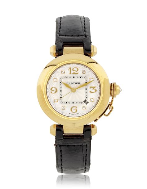 cartier pasha gold watch price.